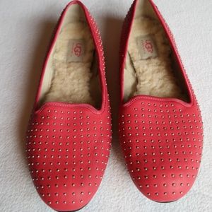Ugg Shearling Lined Studded Loafers